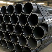 Mild steel round pipe stacked